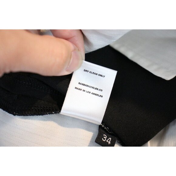 Bare Knuckles Mens 34 x 30 Oversized Pleated Wide Leg Trouser Pants NEW R1651 - Picture 7 of 7